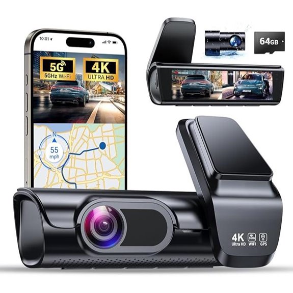 K600 4K Dash Cam with GPS and Night Vision