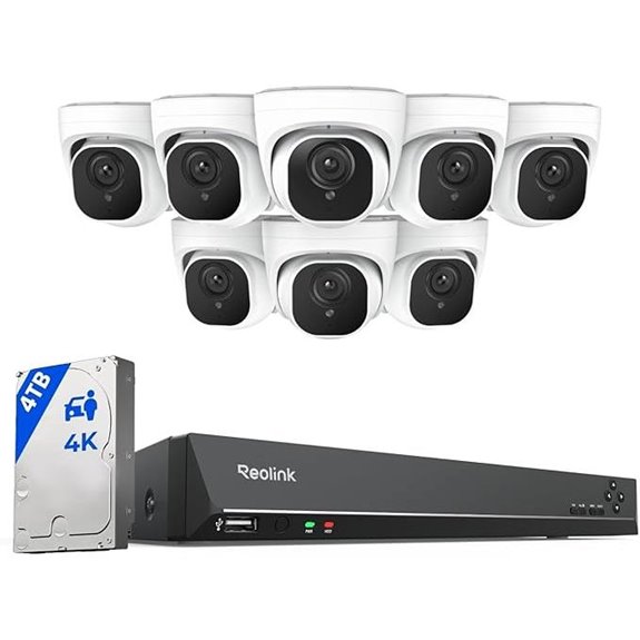 REOLINK 4K PoE Security Camera System (8-Piece)