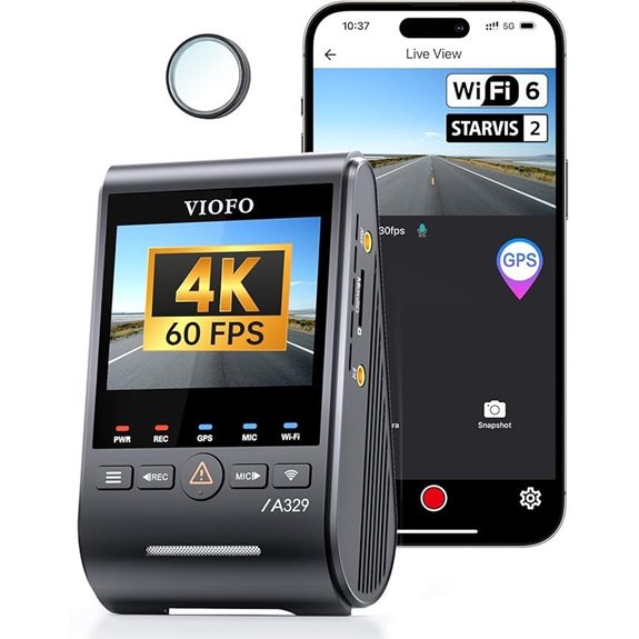 VIOFO A329S 4K Dash Cam with Wi-Fi & STARVIS