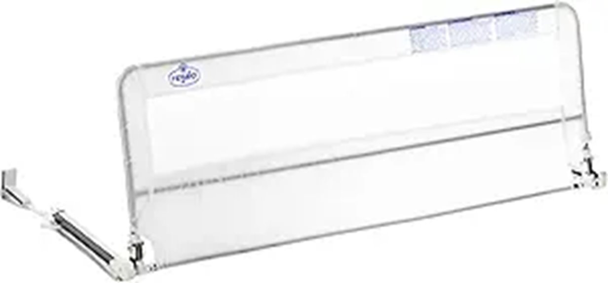 Regalo 54-Inch Bed Rail Guard with Safety System