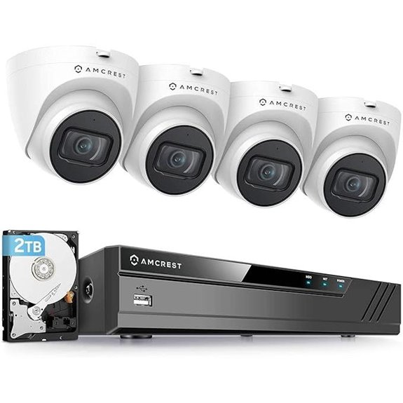 Amcrest 5MP POE Security Camera System with 2TB HDD