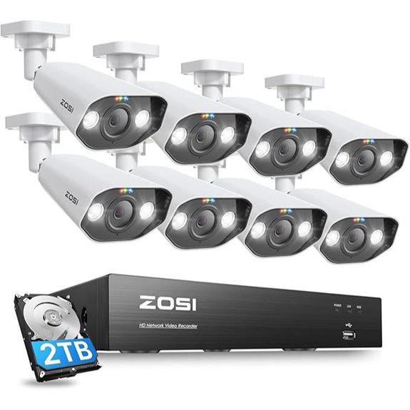 ZOSI 8-Channel 4K PoE Security Camera System