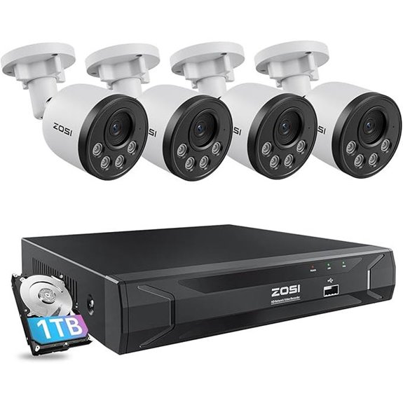 ZOSI 8-Channel 5MP PoE Security Camera System