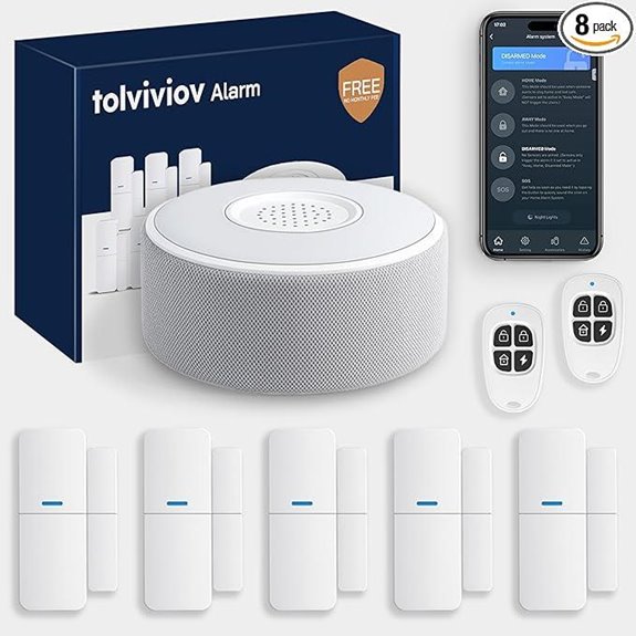 Tolviviov WiFi Smart Home Alarm Kit (8 Pack)