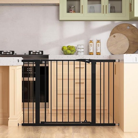 Keny Adjustable Baby & Pet Gate with Auto Close