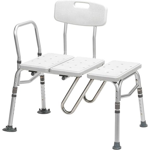 Drive Medical Transfer Bench with Adjustable Height