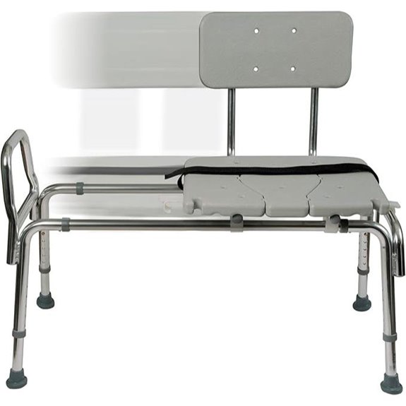 DMI Tub Transfer Bench with Adjustable Seat
