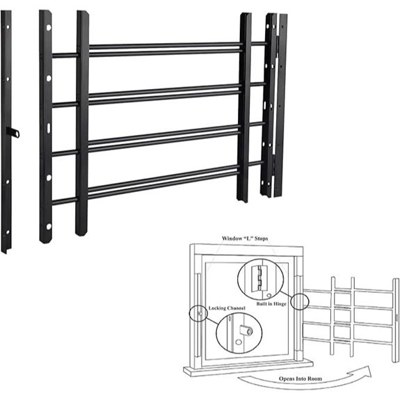Grisham PP SPAG Adjustable Window Security Bars