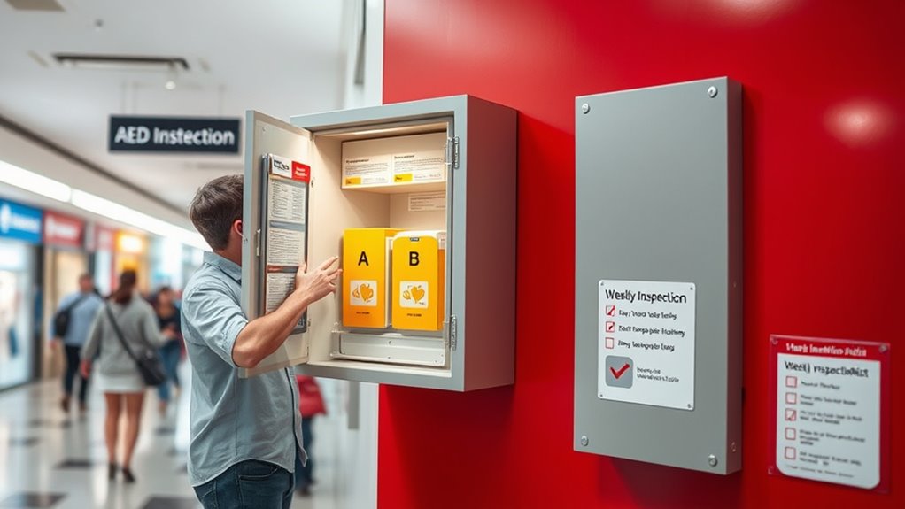aed maintenance checklist procedures