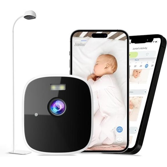Instababy 2K Baby Monitor with AI Breathing & Night Vision