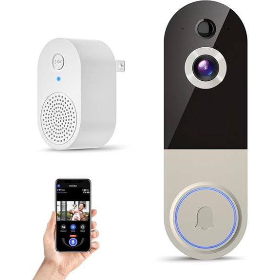 Wireless Doorbell Camera with AI Human Detection