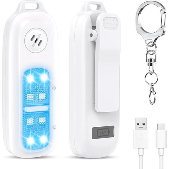 AMIR Personal Safety Alarm with Lights and Sound