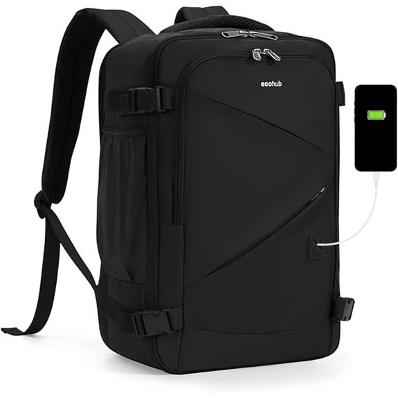ECOHUB 17 Travel Backpack with Anti-Theft Features