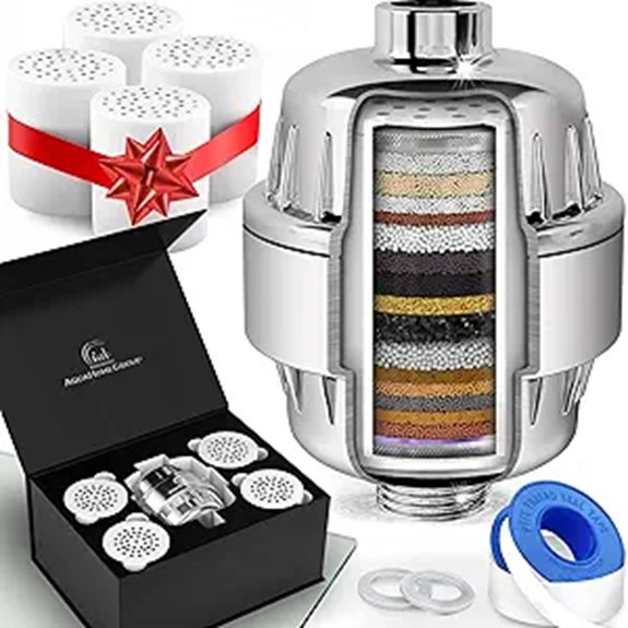 AquaHomeGroup Shower Filter with 20-Stage Cartridges