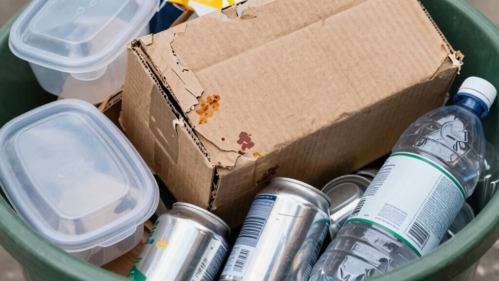 avoid recycling contaminated packaging