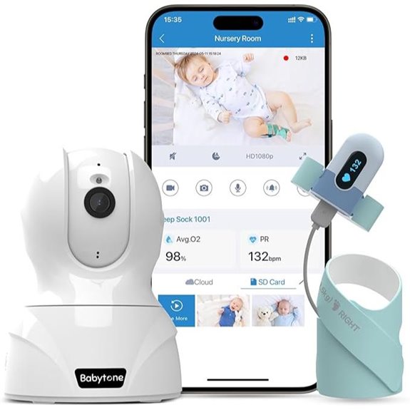 Babytone Baby Monitor with HD Camera & Sleep Tracking