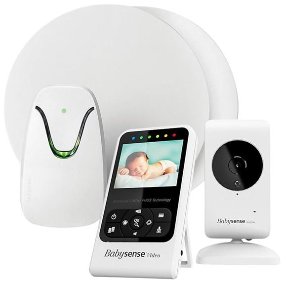Babysense Video & Breathing Monitor with Alerts Bundle