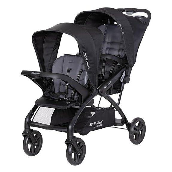Baby Trend Sit N' Stand® Double 2.0 Stroller Dash Black