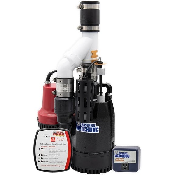 Basement Watchdog Combo Sump Pump System with Monitor