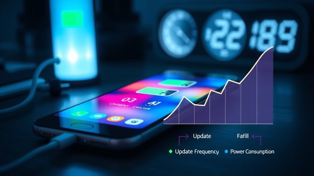 battery drain from hardware intensive updates