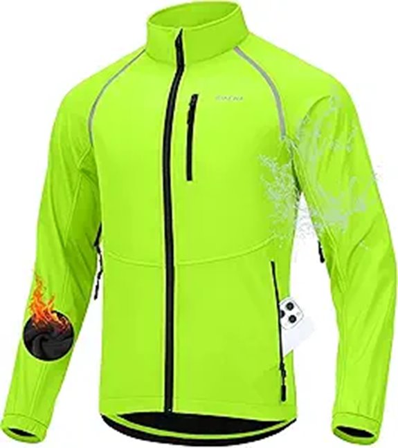 Bikewa Men's Thermal Waterproof Cycling Jacket