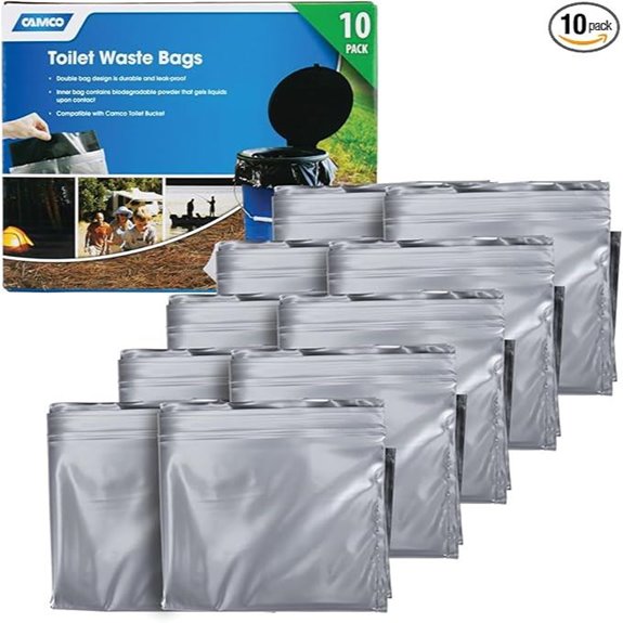 Camco Biodegradable Toilet Waste Bags (10-Pack)
