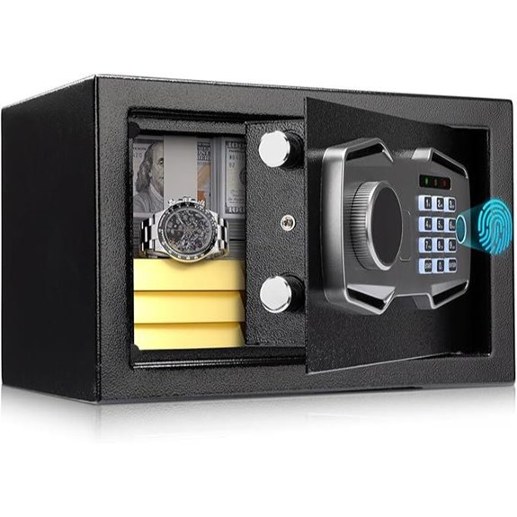 biometric safe with alarm