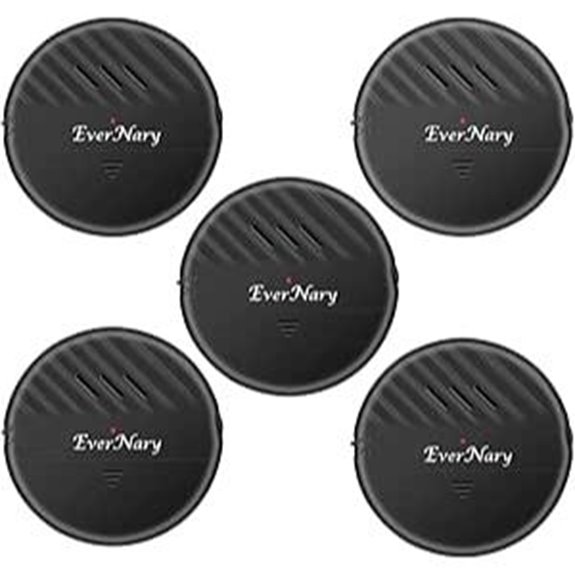 EverNary Window Vibration Alarm Pack (5 Black)