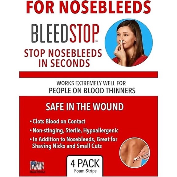 BleedStop First Aid Powder Strips for Bleeding (4 Pack)