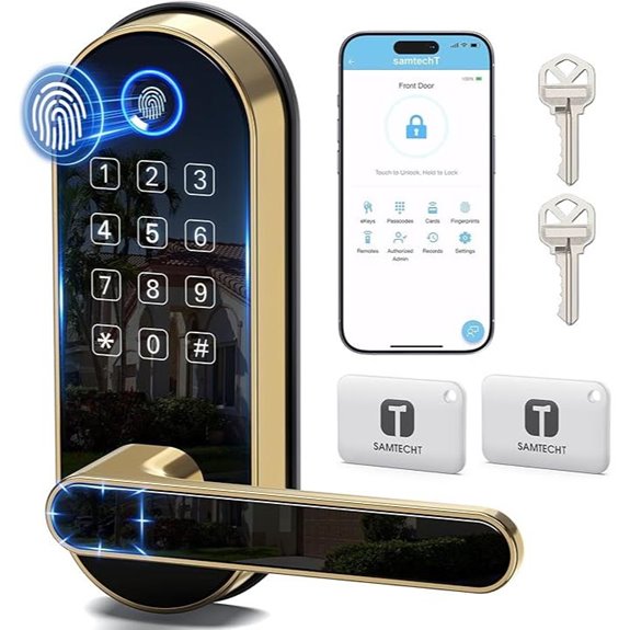 Bluetooth Smart Lock with Keypad & Alexa Compatibility