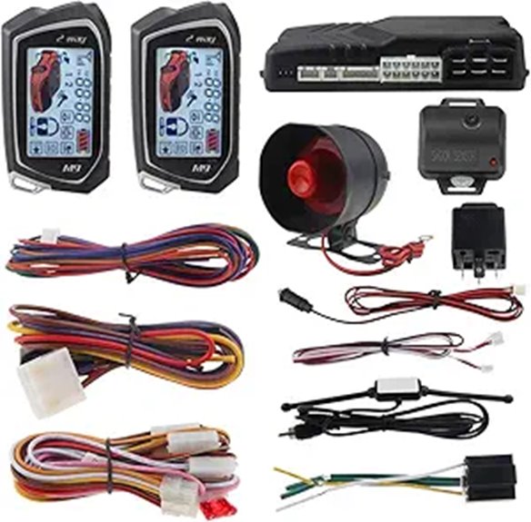 EASYGUARD EC201-M9 Car Alarm with Remote Pager