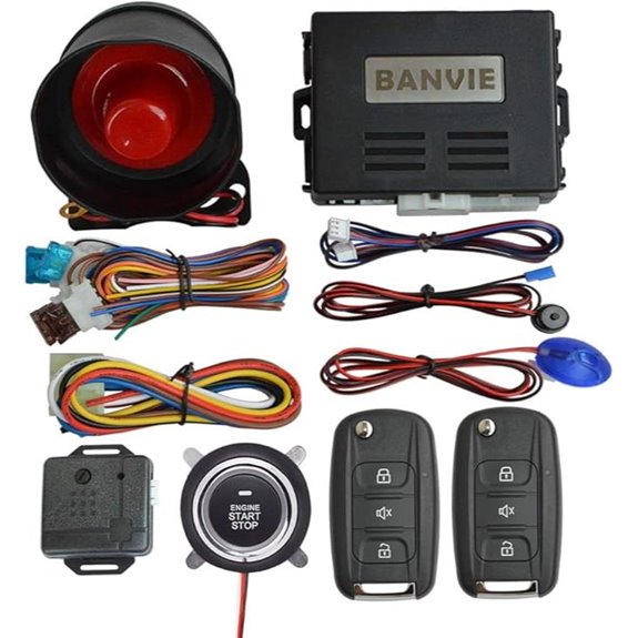 BANVIE Car Alarm with Remote Start & Push Button