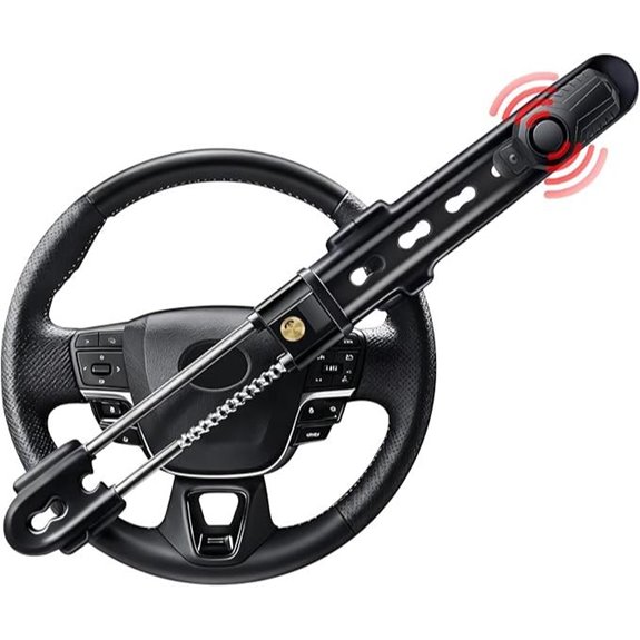 Electop Car Steering Wheel Lock with Alarm System