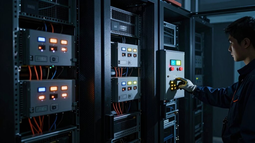 check batteries connections inverters