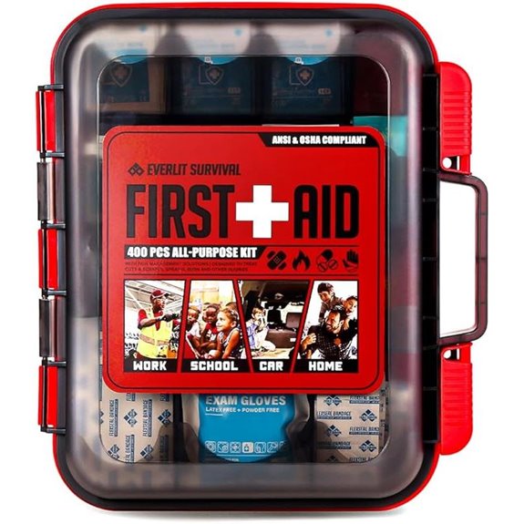 EVERLIT 400-Piece OSHA Compliant First Aid Kit