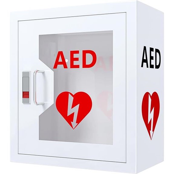 AED Wall Cabinet with Snap Lock for Defibrillators