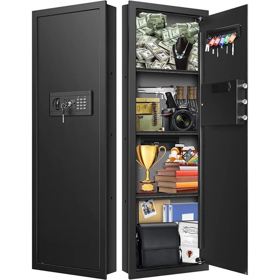 Fireproof Wall Safe with Digital Keypad and Shelf