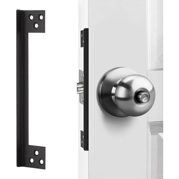 Door Latch Guard Plate for Outswing Doors