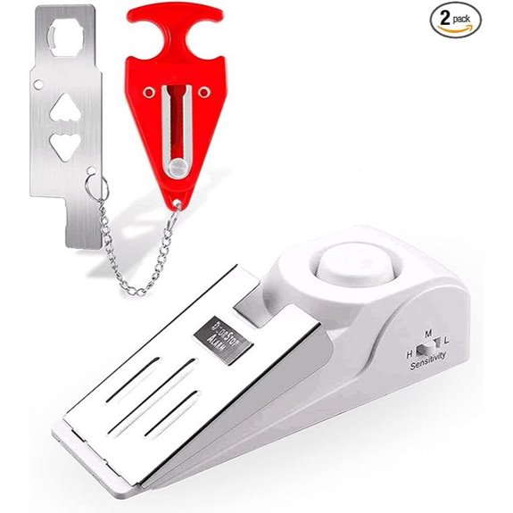KERUI Door Stop Alarm & Lock (2 Pack)