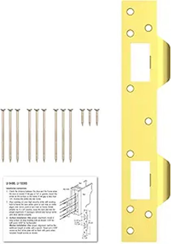 Door Strike Reinforcement Plate for Doors (1 Pack)