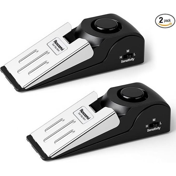 2 Pack Door Stop Alarm with 120DB Security Siren