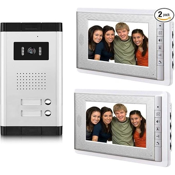 2-Pack 7-Inch Wired Video Intercom System