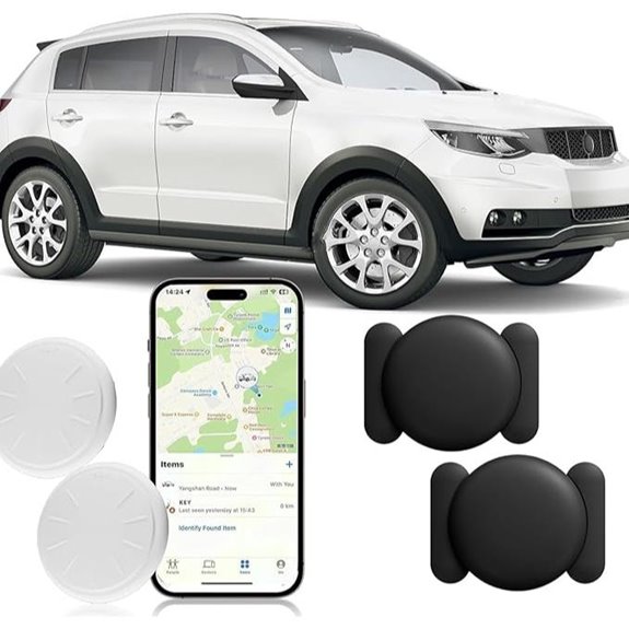 dual apple compatible vehicle trackers