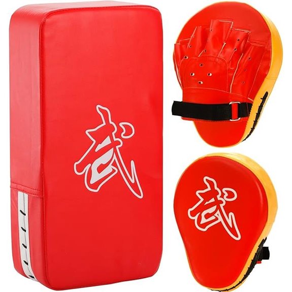 WUWEOT 2-in-1 Boxing Punching Mitts & Pads Set