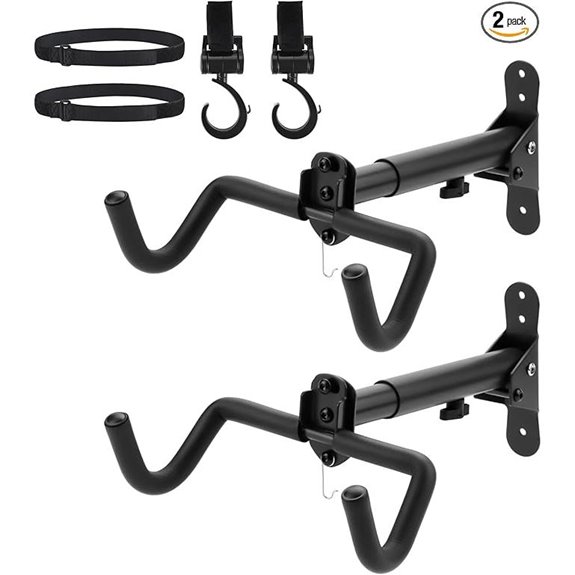 2-Pack Bike Wall Mount Hanger for Indoor Storage