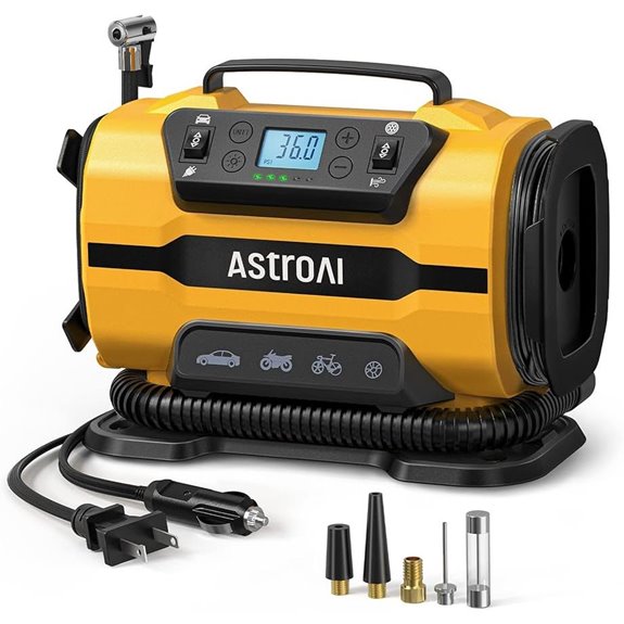 AstroAI Portable Tire Inflator with Dual Motors and LED