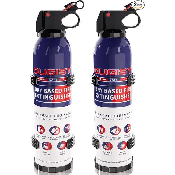 Portable 2-Pack Fire Extinguisher for Home & Vehicle