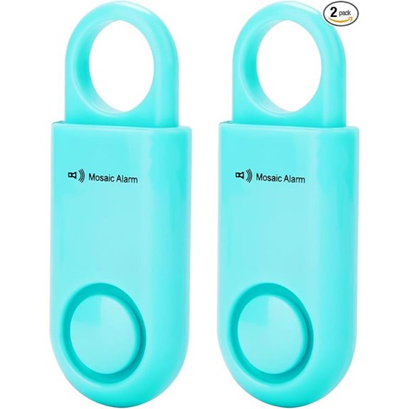 2 Pack SOS Personal Safety Alarms with Loud Siren