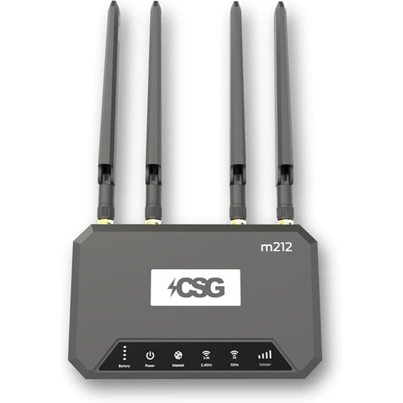 CSG m212 4G LTE Dual-SIM Router with Wi-Fi 6