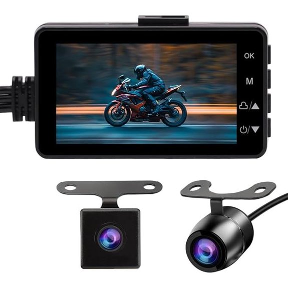 OBEST Motorcycle Recorder with Dual-Track Action Camera